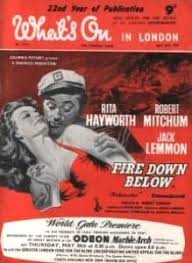 Check spelling or type a new query. Rita Hayworth Robert Mitchum Fire Down Below Robert Mitchum And Rita Hayworth What S On Magazine 24 May 1957 Cover Photo United Kingdom