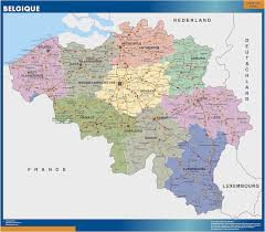 Map showing the location of belgium. Belgium Map Wall Maps Of The World Countries For Australia
