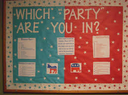 Political Party Affiliation Bulletin Board Classroom Bulletin Boards High School Patriotic Classroom Civics Classroom