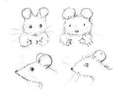 Two Styles Of Mouse Drawings Mouse Illustration Mouse Drawing Mouse Sketch
