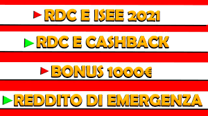 Il reddito di emergenza è un sussidio economico ideato appositamente per contrastare le difficoltà causate dall'emergenza sanitaria. Rdc E Isee 2021 Cashback Bonus 1000 E Reddito Di Emergenza Youtube