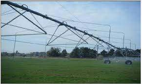 A Part Of The Linear Move System Fitted With Booms For The Sprinkler Download Scientific Diagram