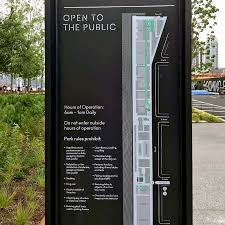 Domino Park Fonts In Use Park Park Signage Wayfinding Signage