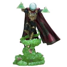 Marvel cinematic universe fans have been curious about mysterio while the toy is well done, that isn't the focus here, it's what it says in the description on the back. Marvel Mysterio Deluxe Statue Iron Studios Collectibles