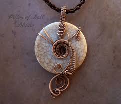Pillarofsaltstudio Wire Work Jewelry Wire Wrapping Stones Wire Wrapped Pendant