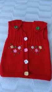 Ciceklerle Suslenmis Yelek Nasil Orulur Baby Knitting Patterns Orgu Yelek