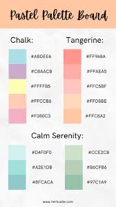 Downloadable color palettes the choice is easy explore color in ways that make your final decision simple. Pastel Palette Board For Web Digital Blog Graphic Design With Hexadecimal Codes By H In 2021 Color Palette Design Color Palette Challenge Pantone Colour Palettes