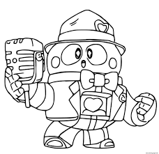 Coloring page brawl stars skins loaded rico 10. Brawl Stars Force Starr Lou Le Doux Coloring Pages Printable