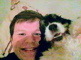 This is Faye, she owned the company we work for. Sadly Faye passed away a  few year ago but this is her and her grand dog and it's one of my all