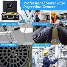Looking for a good deal on drain snake? Buy Sewer Inspection Camera With 165ft Cable Plumbing Pipe Snake Cam Chimney Borescope Endoscope Video Inspection Equipment 7 Inch Lcd Monitor Waterproof Ip68 With Dvr 8gb Sd Card Online In Vietnam B07pbzzkjd