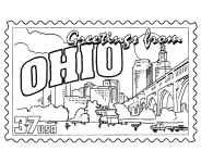 Usa Printables State Of Ohio Coloring Pages Ohio Tradition And Culture Coloring Pages Ohio State Colors Flag Coloring Pages Ohio State Flag