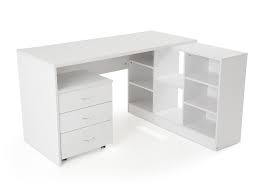 Bureau D Angle En Bois Avec Caisson L135 5 Cm Presto Bureau Angle Bureau Mobilier De Salon