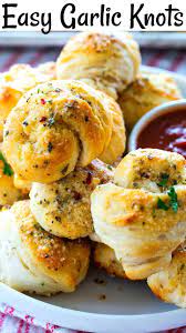 Easy Garlic Knots Spicy Southern Kitchen Recipe Recipes Garlic Knots Easy Meals