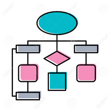 diagram flow chart connection empty vector illustration