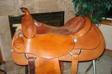 Vic Bennett reining saddle : Main