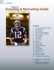 Download it at this link. Madden18 Guide Total Pdf Madden 18 Scouting Recruiting Guide Contents 1 2 3 4 5 6 7 8 9 10 11 12 13 14 15 16 17 18 19 20 Overview Guiding Principles Course Hero