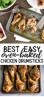 La Recette De Pilons De Poulet Cuit Au Four Facile Est Le Moyen Ideal Pour Preparer Des Drumstick Recipes Chicken Drumstick Recipes Baked Chicken