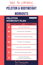 How To Combine Peloton With Other Workouts Sample Workout Plans The Fitnessista In 2020 Workout Plan How To Plan Workout Training Programs