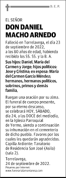 DON DANIEL MACHO ARNEDO