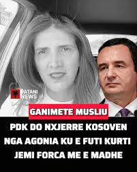 Ganimete Musliu: PDK do nxjerre Kosoven nga agonia ku e futi Kurti. Jemi  forca me e madhe ne vend