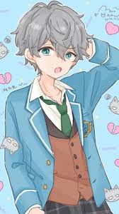 Pastel blue anime aesthetic boy : Anime Kawaii Boy Wallpapers Wallpaper Cave