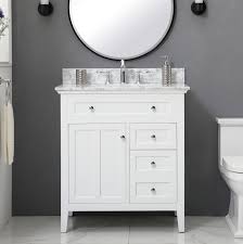 Brighton white free standing bathroom cabinet with five drawers for a coastal home. Andover Mills Waut 32 Single Bathroom Vanity Set Reviews Wayfair