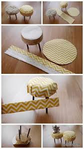 Hocker Ottoman Ddr Puppenmobel Puppenstube Puppenhaus Puppenvilla Modernisiert Erneuert Neuer Bezug Uberzug Modern Zickzack Chevron How To Tutorial Bi In 2020 Diy Dollhouse Furniture Diy Furniture Easy Mini Doll House