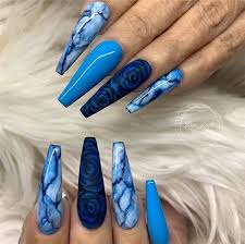 Acrylic nails have been around for decades, but they've had a resurgence in recent years thanks to a combination of celebs, instagram, and our collective nail art obsession. Blue Acrylic Nails We Love
