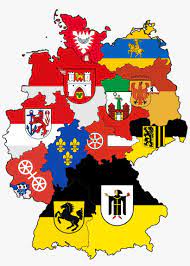 Germany watercolor flag map art print (191). Flag Map Of German State Capitals X Post From R Mapporn Current Germany State Flag Map Png Image Transparent Png Free Download On Seekpng