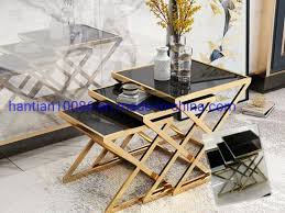 The coffee table works great for storing some decorations, books, your tv remote and drinks. Cheap Hot Sale Amazon Ebay Hotel Home Marble Glass Top Side Corner Table Sets Of 3 China Coffee Table Wedding Table Made In China Com