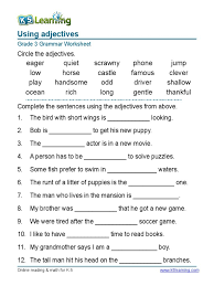 English grammar worksheets for class 3 for english olympiad preparations. English Grammar Worksheets 3rd Grade Page 1 Line 17qq Com