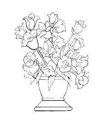 Plansa De Colorat Flori 10