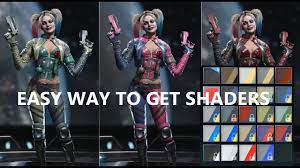 Any shader that can be bought with source crystals can be unlocked with the multiverse exploit when the shade one appears or thru match rewards . Injustice 2 Easy Way To Get Shaders Youtube