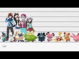 All Johto Pokemon 152 251 Height Chart Smallest To Highest