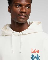 Lee Graphic Hoodie White L