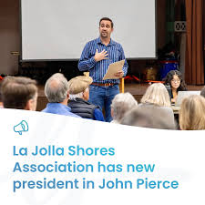 The La Jolla Shores Association has said goodbye to its longtime President,  Janie Emerson, and will shortly install John Pierce in her place. Emerson's  term is up, and after four years at