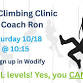 Rope Climbing Clinic with Coach Ron event image