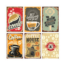 The coffee poster also functions as a cheat sheet for aspiring baristas. Set Of 6 11x17 Coffee Poster Decorations Coffee Wall Art Signs Perfect For Kitchen Decor