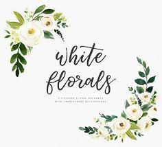 Watercolor Floral Clip Art White Flower Elements Small Set Individual Png Files Hand Painted Wedding Design Rustic Ivory Floral Watercolor Watercolor Flower Wreath Floral Wall Art