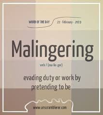 Malingering Words Unusual Words Medical Quotes