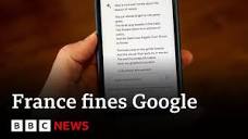 Google fined 250 million euros for using news articles to train ...