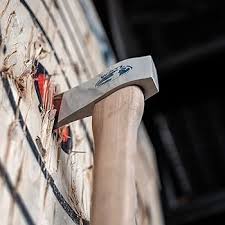 The Big Axe: World Axe Throwing League Premium Competition Throwing Axe &  Multi-Purpose Camping Axe or Wood Splitting Axe with Hickory Wooden Handle  : Sports & Outdoors