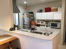 セミオープンi型キッチンのメリット3つ 使い勝手がよく料理が楽しい sumai 日刊住まい i型キッチン キッチン リビング