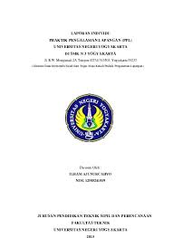 751440117077 nama dosen kartin l. Laporan Individu Praktik Pengalaman Lapangan Ppl Universitas Negeri Yogyakarta Di Smk N 3 Yogyakarta