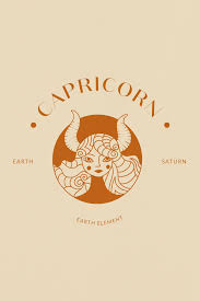 Capricorn Zodiac Astrology Horoscope Logo Design Stamp Procreate Illustration Hand Drawn Capricorn Logo Hand Drawn Logo Zodiac