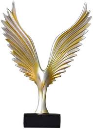 Ddcyy Adler Statue Abstrakte Skulptur Kreative Harz Dekoration Fur Moderne Wohnzimmer Dekoration Weinschrank Buro Ku Abstrakte Skulptur Abstrakt Weinschrank