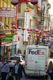 Fedex Colorful Chinatown In San Francisco Ca