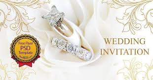 Your wedding invite can reflect the theme of your wedding, whatever that may be. Wedding Invitation Free Psd Flyer Template Free Download 19299 Styleflyers