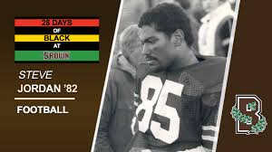 #48, cb, washington football team. 28 Days Of Black At Brown Day 10 Steve Jordan 82 Football Brown University Athletics