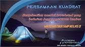 Berikut contoh penyelesaian soal persamaan kudrat menggunakan formula abc. Matematika Kelas 9 Persamaan Kuadrat 3 Aplikasi Soal Cerita Persaman Kuadrat Youtube